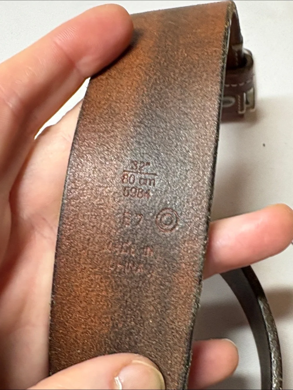 Coach Leatherware Brown Leather Belt Size 32